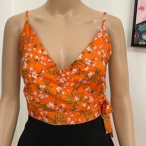 BOG Collective Tank Top Orange Strap Womens Size Small